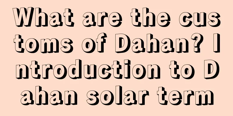 What are the customs of Dahan? Introduction to Dahan solar term