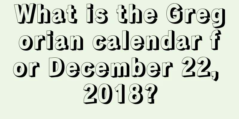 What is the Gregorian calendar for December 22, 2018?