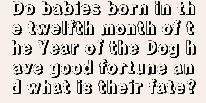 Do babies born in the twelfth month of the Year of the Dog have good fortune and what is their fate?