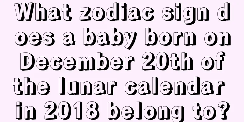What zodiac sign does a baby born on December 20th of the lunar calendar in 2018 belong to?