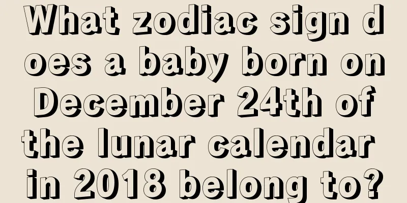 What zodiac sign does a baby born on December 24th of the lunar calendar in 2018 belong to?