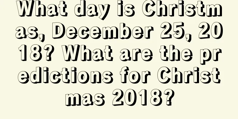 What day is Christmas, December 25, 2018? What are the predictions for Christmas 2018?