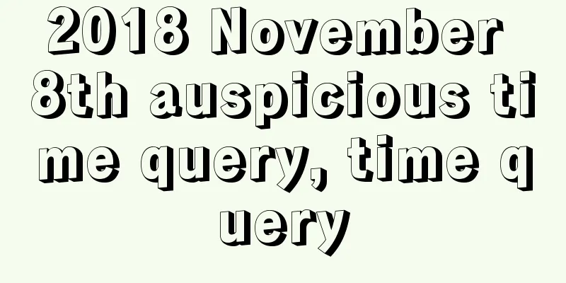 2018 November 8th auspicious time query, time query