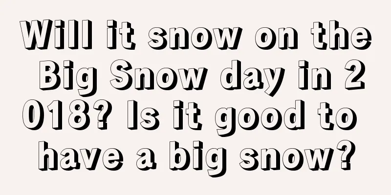 Will it snow on the Big Snow day in 2018? Is it good to have a big snow?