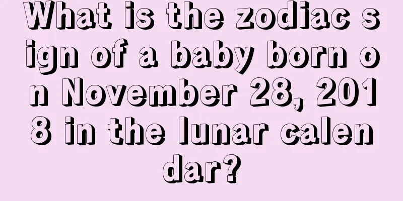 What is the zodiac sign of a baby born on November 28, 2018 in the lunar calendar?