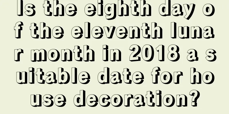 Is the eighth day of the eleventh lunar month in 2018 a suitable date for house decoration?
