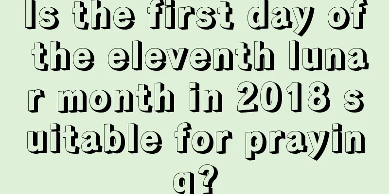 Is the first day of the eleventh lunar month in 2018 suitable for praying?