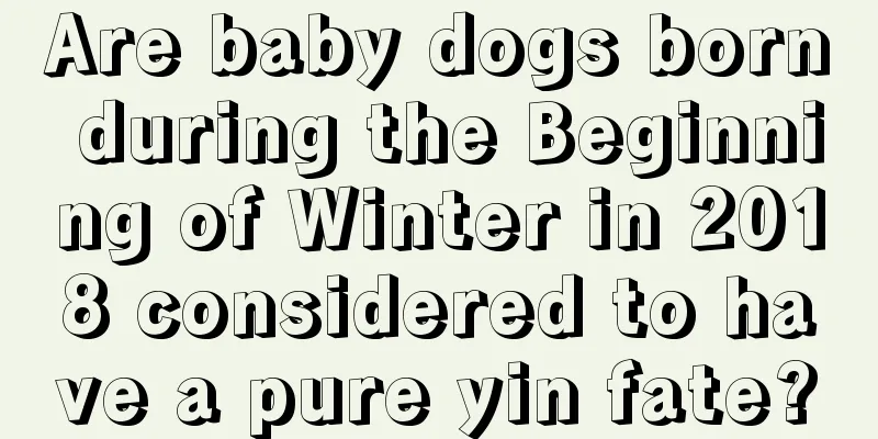Are baby dogs born during the Beginning of Winter in 2018 considered to have a pure yin fate?