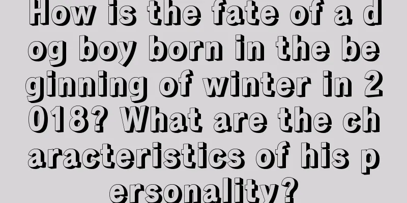 How is the fate of a dog boy born in the beginning of winter in 2018? What are the characteristics of his personality?