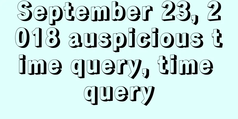 September 23, 2018 auspicious time query, time query