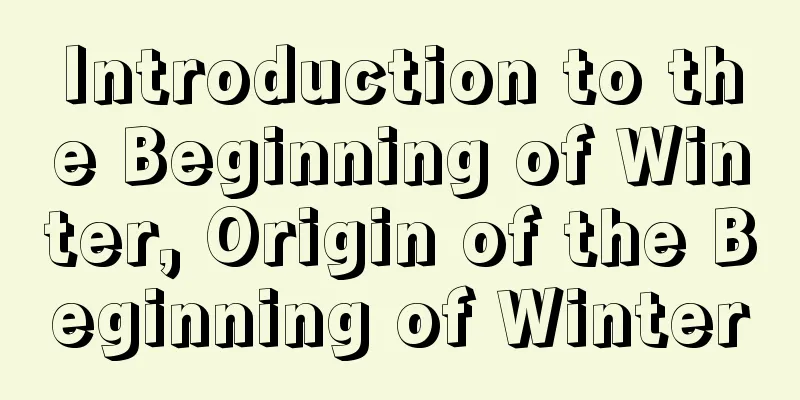 Introduction to the Beginning of Winter, Origin of the Beginning of Winter