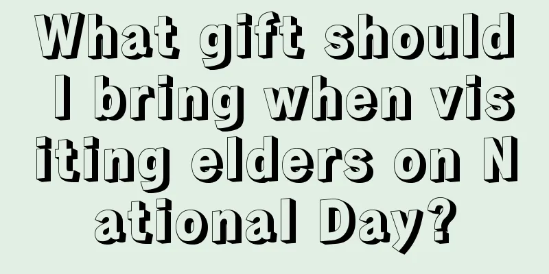 What gift should I bring when visiting elders on National Day?