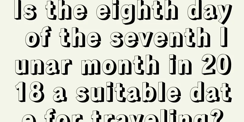 Is the eighth day of the seventh lunar month in 2018 a suitable date for traveling?