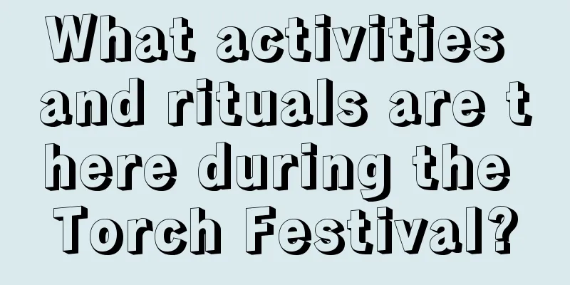 What activities and rituals are there during the Torch Festival?