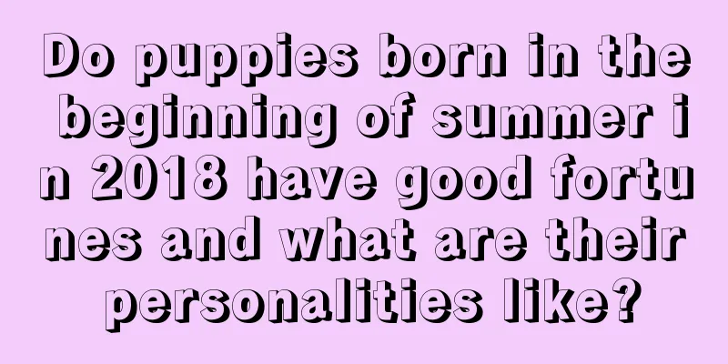 Do puppies born in the beginning of summer in 2018 have good fortunes and what are their personalities like?