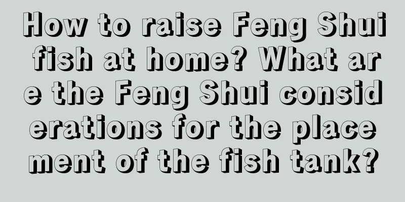 How to raise Feng Shui fish at home? What are the Feng Shui considerations for the placement of the fish tank?