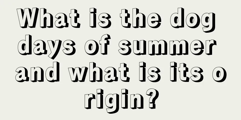 What is the dog days of summer and what is its origin?