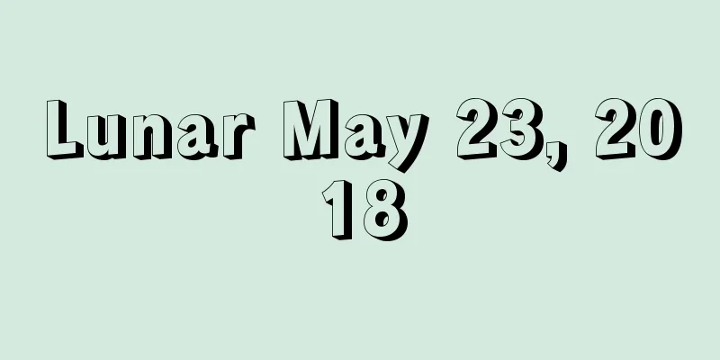 Lunar May 23, 2018
