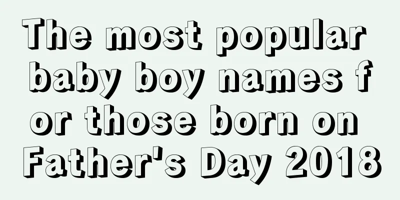 The most popular baby boy names for those born on Father's Day 2018