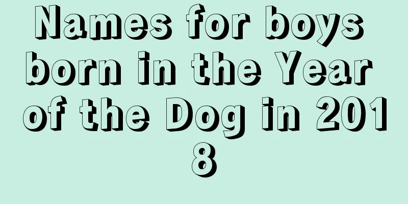 Names for boys born in the Year of the Dog in 2018