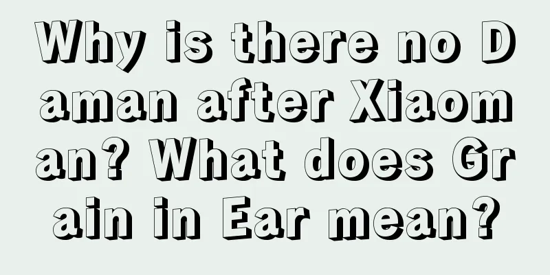 Why is there no Daman after Xiaoman? What does Grain in Ear mean?