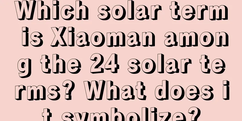 Which solar term is Xiaoman among the 24 solar terms? What does it symbolize?