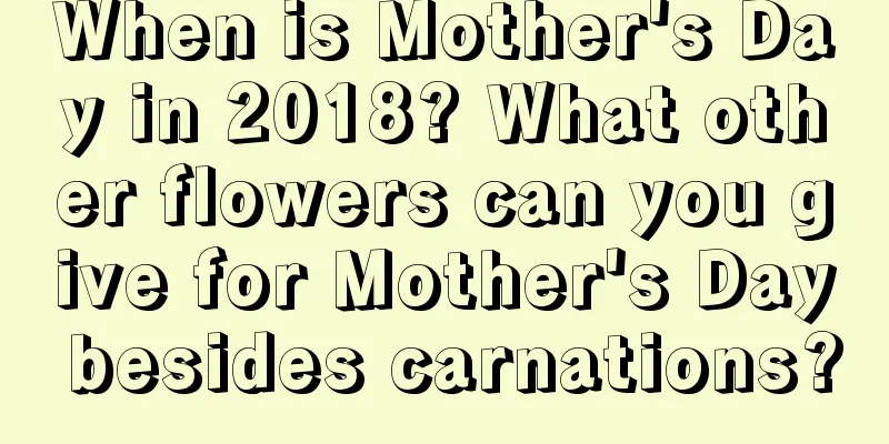 When is Mother's Day in 2018? What other flowers can you give for Mother's Day besides carnations?