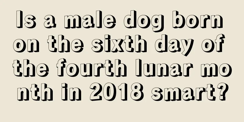 Is a male dog born on the sixth day of the fourth lunar month in 2018 smart?