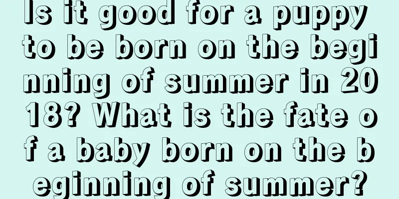 Is it good for a puppy to be born on the beginning of summer in 2018? What is the fate of a baby born on the beginning of summer?