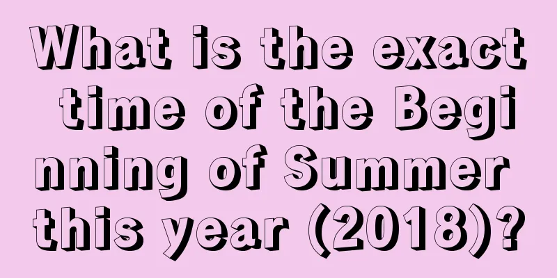What is the exact time of the Beginning of Summer this year (2018)?
