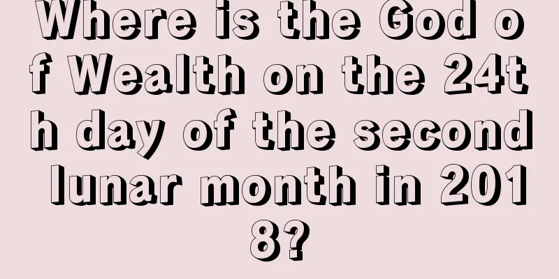Where is the God of Wealth on the 24th day of the second lunar month in 2018?