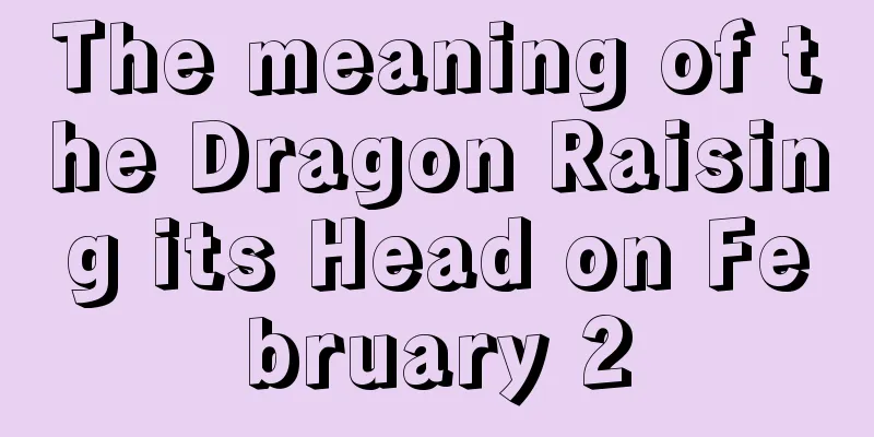 The meaning of the Dragon Raising its Head on February 2