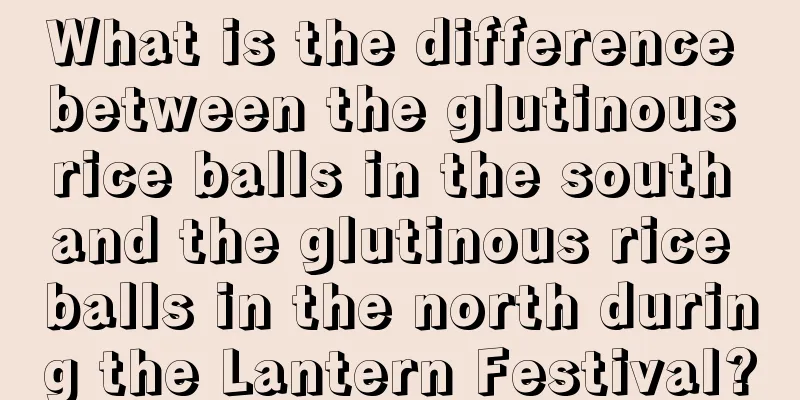 What is the difference between the glutinous rice balls in the south and the glutinous rice balls in the north during the Lantern Festival?