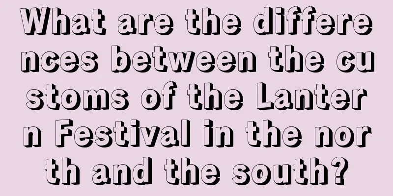 What are the differences between the customs of the Lantern Festival in the north and the south?