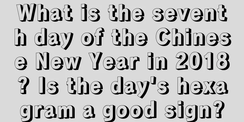 What is the seventh day of the Chinese New Year in 2018? Is the day's hexagram a good sign?