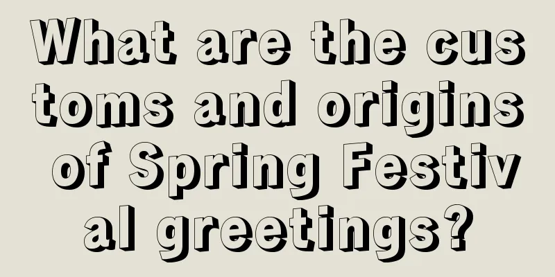 What are the customs and origins of Spring Festival greetings?