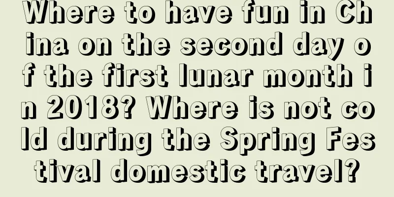 Where to have fun in China on the second day of the first lunar month in 2018? Where is not cold during the Spring Festival domestic travel?