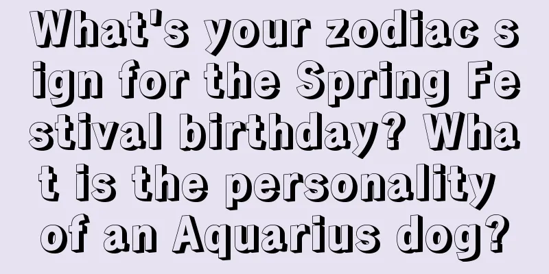 What's your zodiac sign for the Spring Festival birthday? What is the personality of an Aquarius dog?