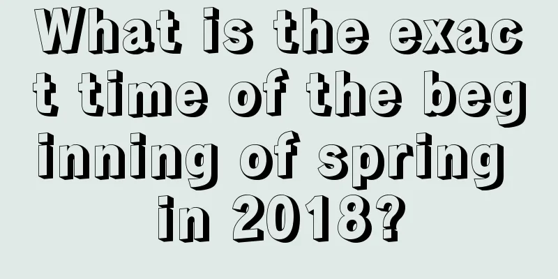 What is the exact time of the beginning of spring in 2018?