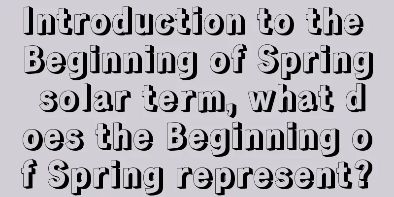 Introduction to the Beginning of Spring solar term, what does the Beginning of Spring represent?
