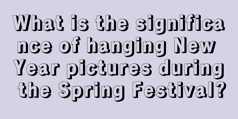 What is the significance of hanging New Year pictures during the Spring Festival?
