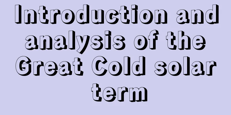 Introduction and analysis of the Great Cold solar term
