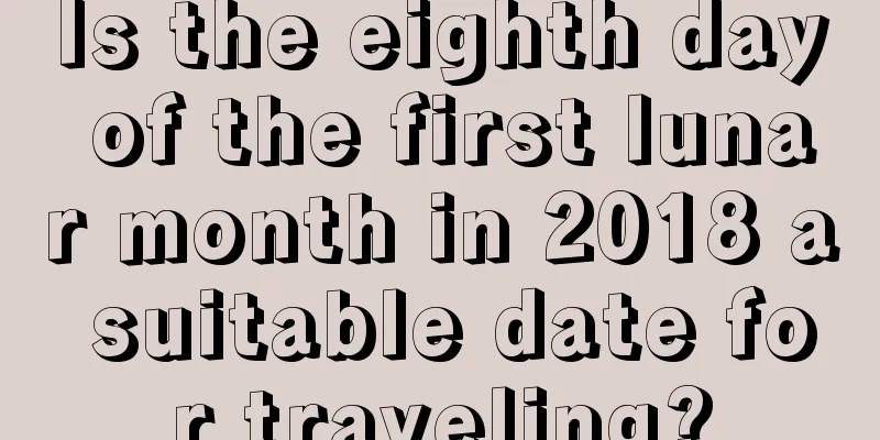 Is the eighth day of the first lunar month in 2018 a suitable date for traveling?