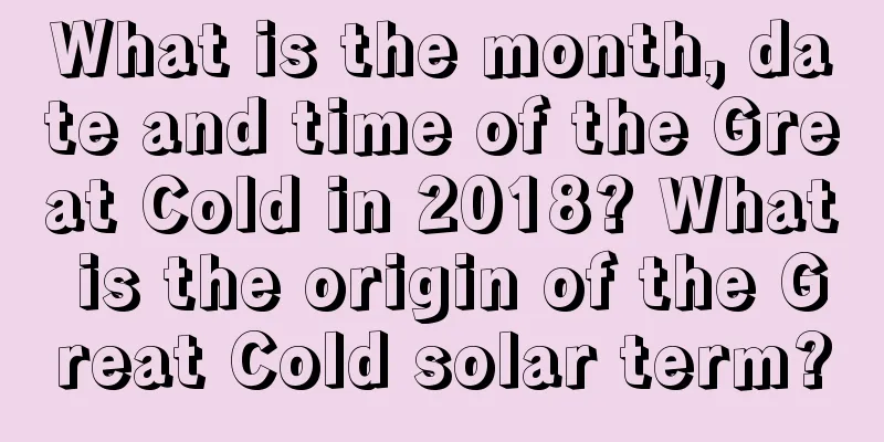 What is the month, date and time of the Great Cold in 2018? What is the origin of the Great Cold solar term?
