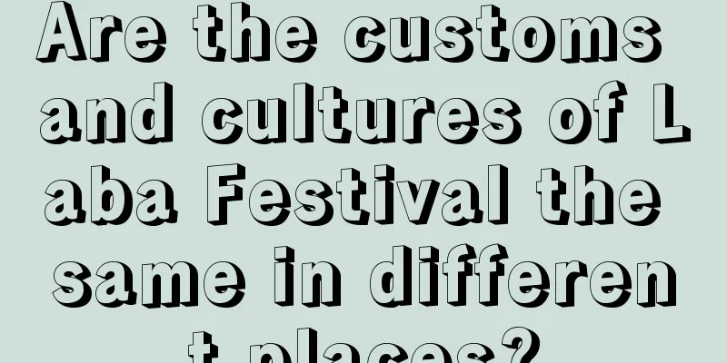 Are the customs and cultures of Laba Festival the same in different places?