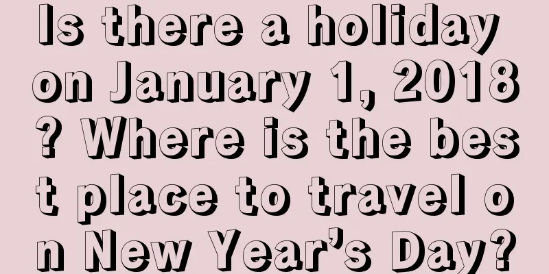 Is there a holiday on January 1, 2018? Where is the best place to travel on New Year’s Day?