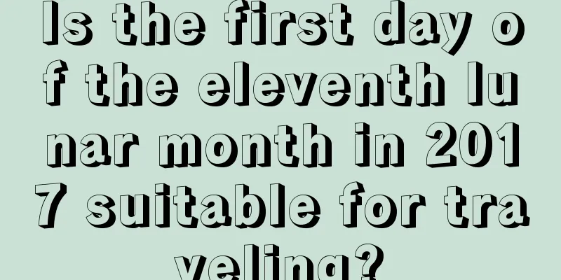 Is the first day of the eleventh lunar month in 2017 suitable for traveling?