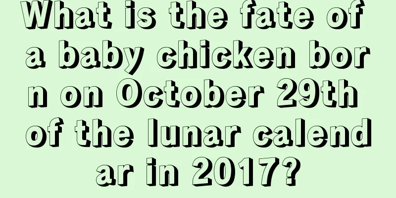 What is the fate of a baby chicken born on October 29th of the lunar calendar in 2017?