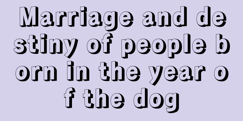 Marriage and destiny of people born in the year of the dog