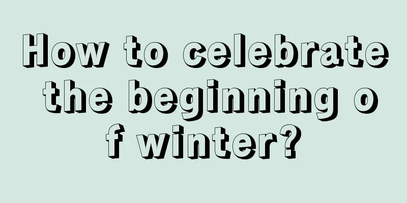 How to celebrate the beginning of winter?